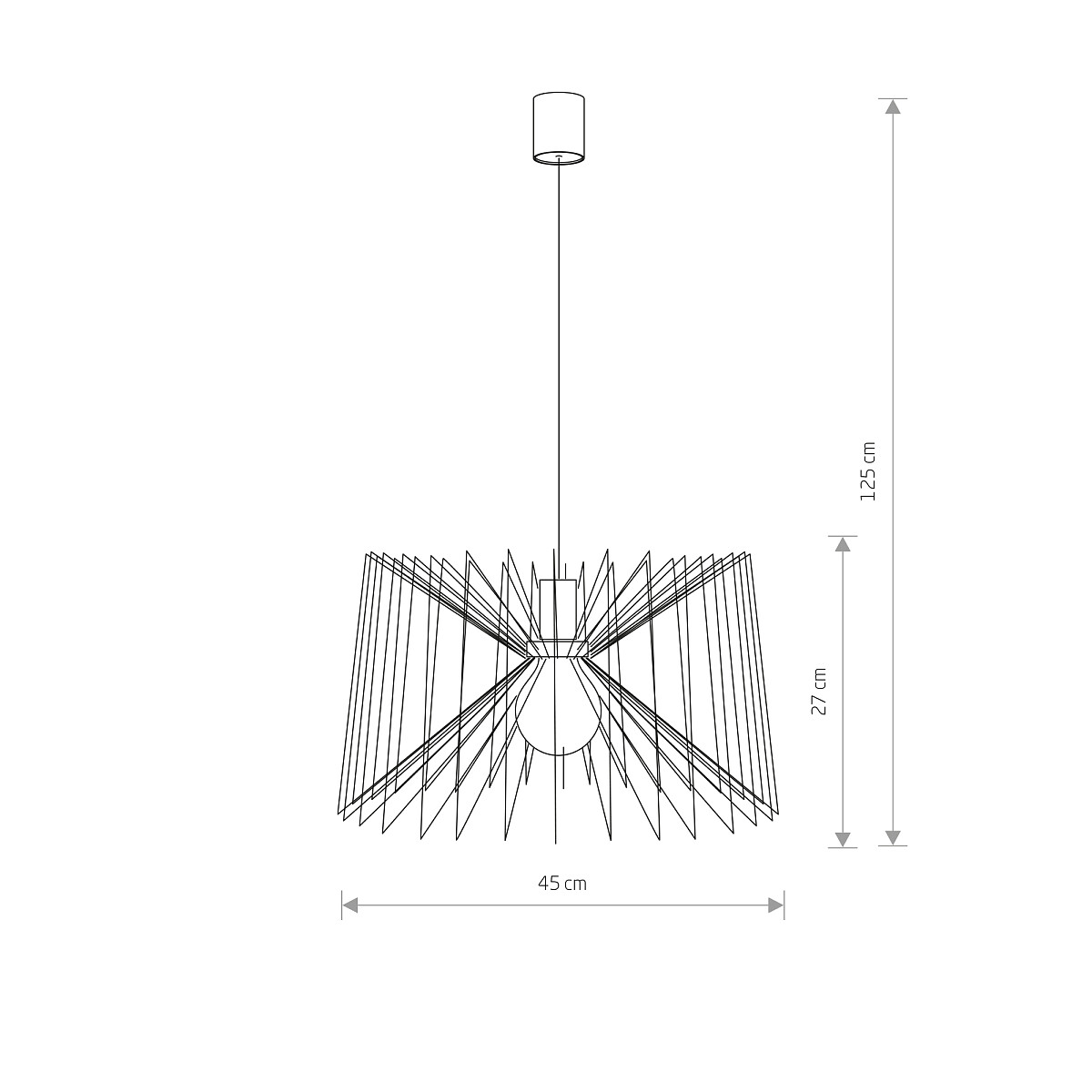 6767 NESS WHITE I PENDANT 10345